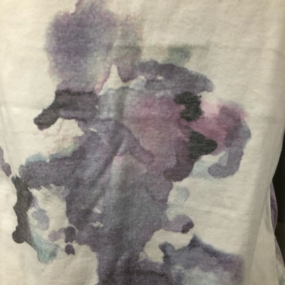 🎄 Roots watercolour T-shirt SZ S purple/blue - Picture 4 of 9